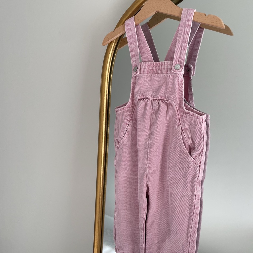 Pink Kids Overalls